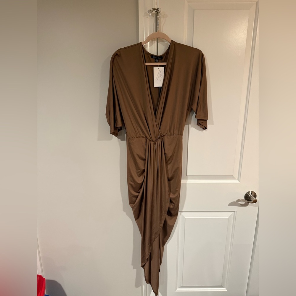Don’t fade away midi dress. Bella and bloom mocha dress. NWT. Sold out